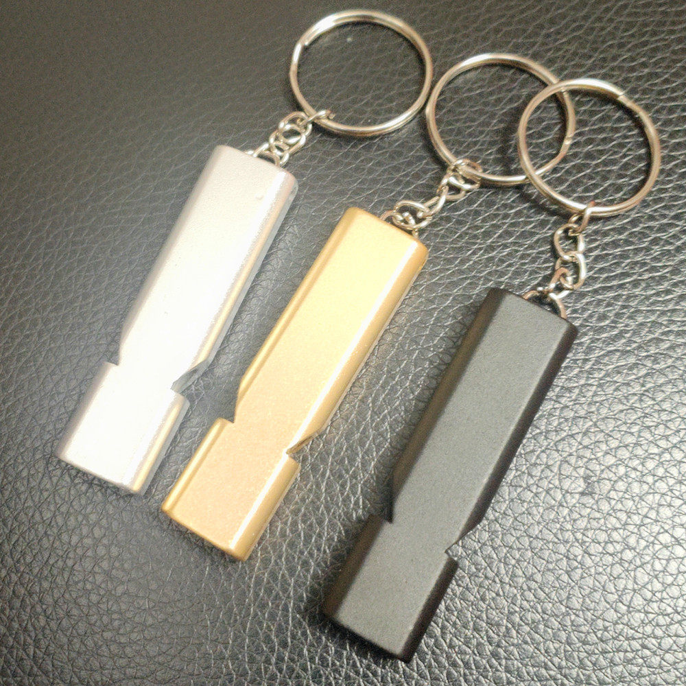 双孔高频户外求生口哨救生哨钥匙圈包包挂件紧急自救地震救灾哨子