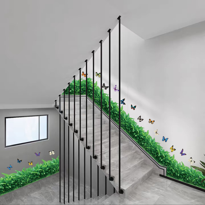 3D立体墙贴画自粘玻璃贴纸防水客厅楼梯走廊墙面踢脚线装饰贴遮丑图片