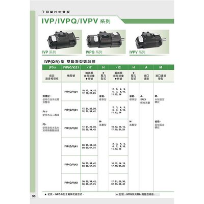 台湾安颂双联泵IVPQ4-75AM-F-R-86C-10