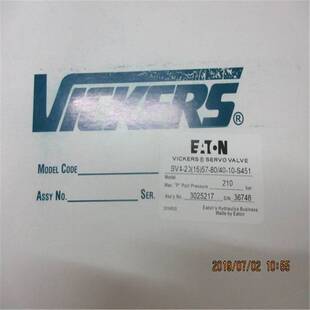 SV4-20(15)57 80 40 10 S451伺服阀，美国伊顿威格士VICKERS，原