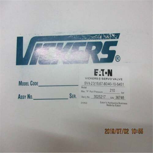 SV4-20(15)57 80 40 10 S451伺服阀，美国伊顿威格士VICKERS，原
