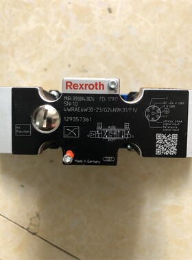 力士乐比例换向阀4WRAE6W30-23/G24N9K31/F1V R900943826原装正品