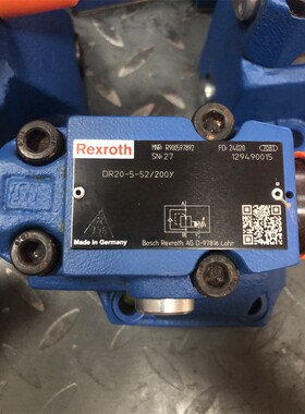 力士乐减压阀R900597892 DR20-5-52/200Y先导式控制德国原装
