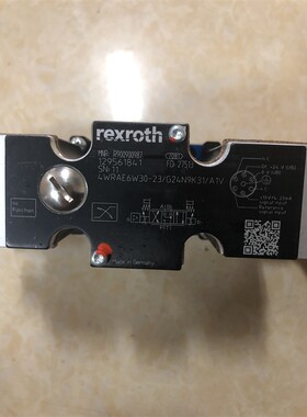 4WRAE6W30-23/G24N9K31/A1V R900900987力士乐Rexroth比例阀德国