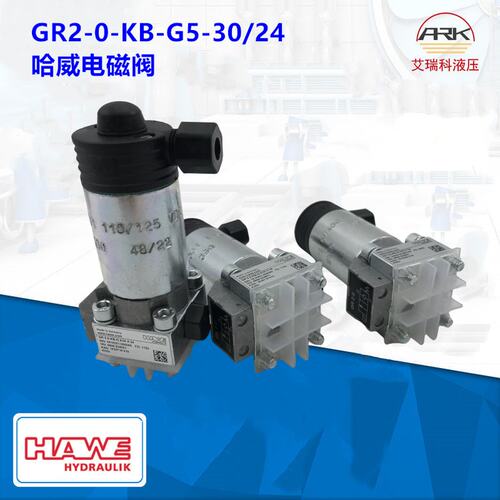 GR2-0-KB-G5-30-24德国哈威HAWE电磁阀换向阀 合闸线圈电厂用
