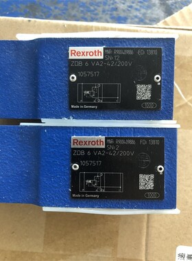 力士乐REXROTH溢流阀ZDB6VA2-42/200V R900409886压力200德国产