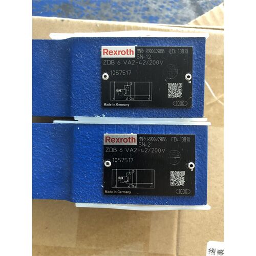 力士乐REXROTH溢流阀ZDB6VA2-42/200V R900409886压力200德国产