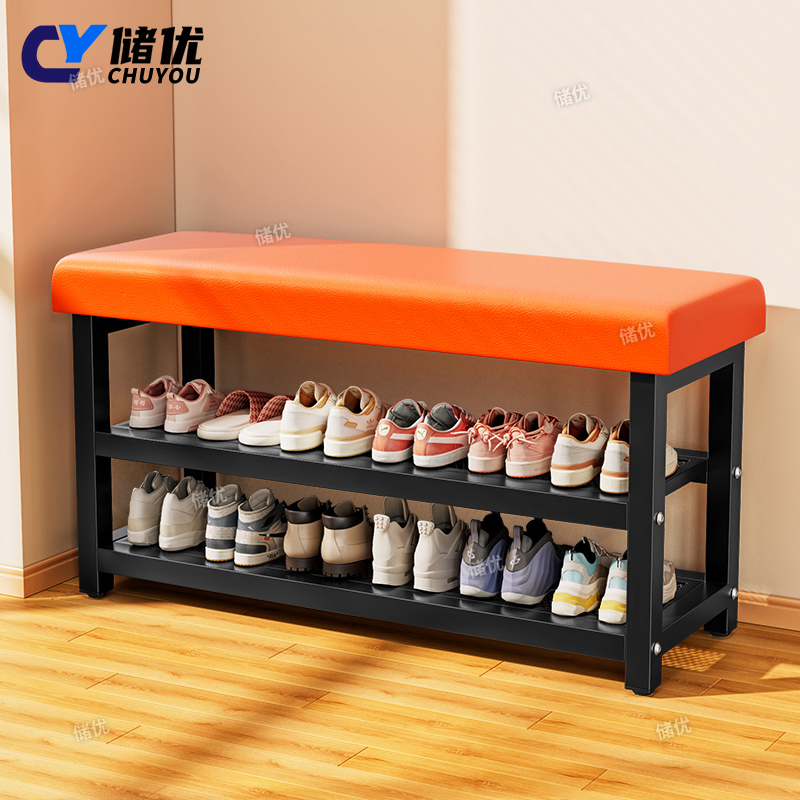 换鞋凳门口家用可坐可收纳鞋架入户门轻奢高级感长条进门穿鞋凳子