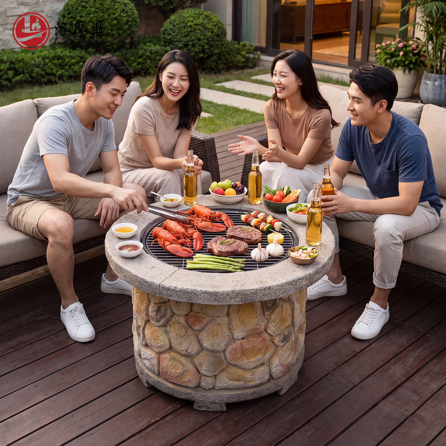 洛摩鼎围炉煮茶户外烧烤炉