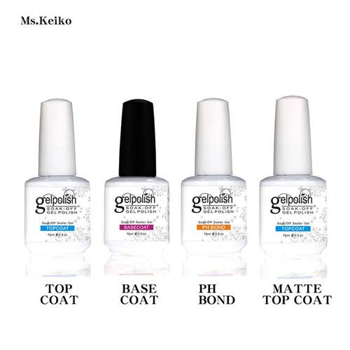 Ms. top coat gel nail polish polygel nail glue manicure