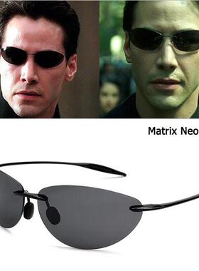 Matrix Style Sunglasses  黑客帝国尼奥同款太阳眼镜