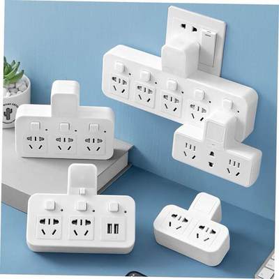 Power cord extension socket Plug wire board with towing Plat