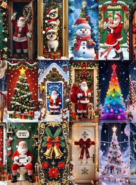 Christmas Door Porch Signs Merry Christmas Hanging Wall Bann