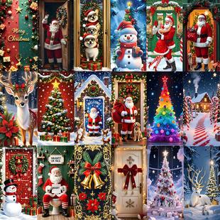 Signs Porch Merry Hanging Bann Christmas Wall Door