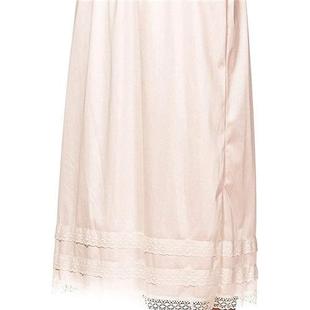 length casual long pleated Solid lace patchwork half skirt