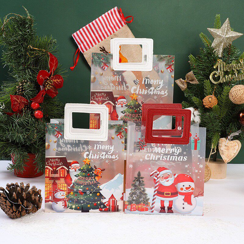 Premium Christmas Gift Bags, Elegant Apple Box for Xmas Eve