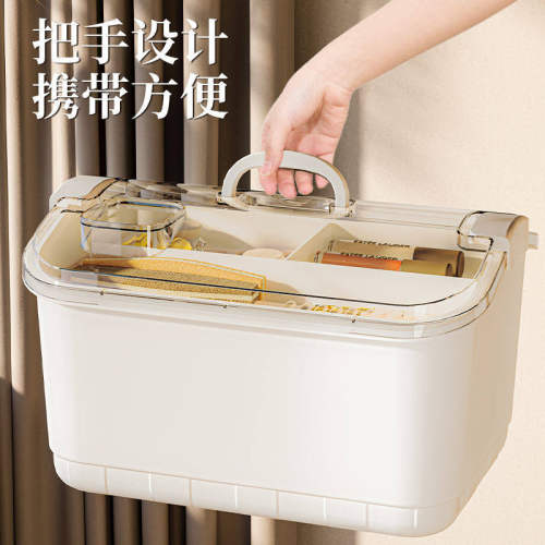 美甲工具收纳箱网红大容量整理盒桌面置防尘眉笔物饰品口红收纳盒