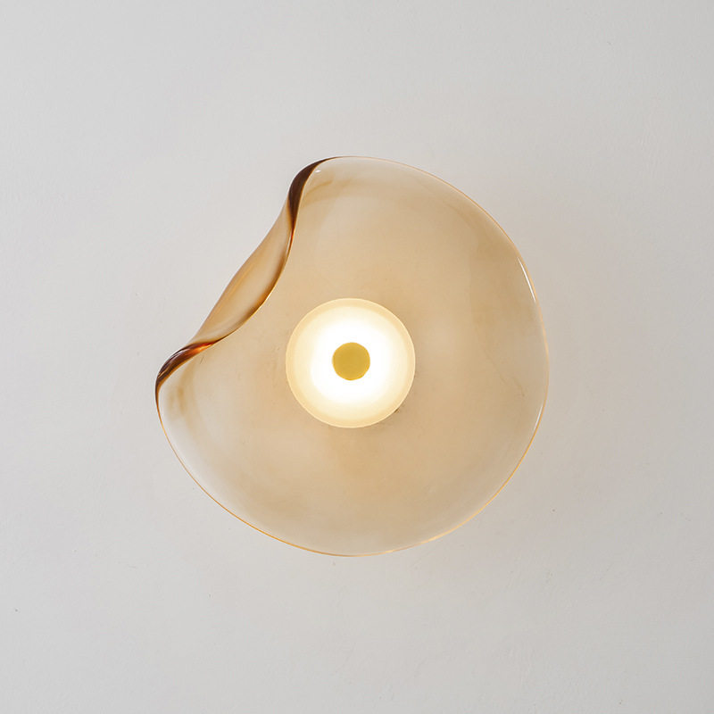 轻奢后现代设计师玄关卧室壁灯不规则飞碟床头玻璃圆形装饰背景墙,家装灯饰光源,壁灯,淘宝优惠券,粉丝福利购,淘宝优惠卷