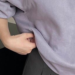 滔川 韩系时尚圆领卫衣女24秋宽松短款休闲套头长袖上衣2626