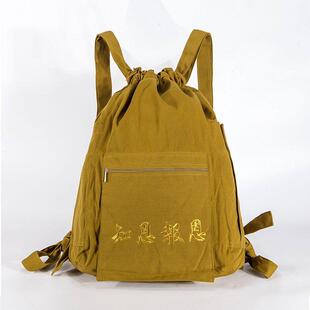 新出家人僧包帆布结实双肩背包居士朝拜男女大背包朝山袋和尚禅修