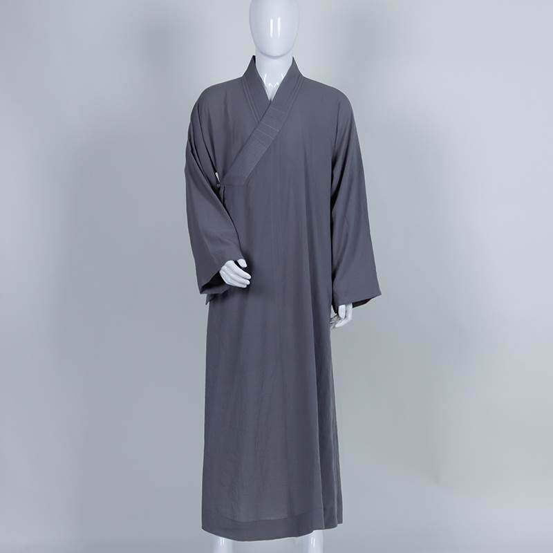 新僧服四季棉麻丝长褂春秋季大褂男僧袍女出家人僧人僧衣和尚长袍