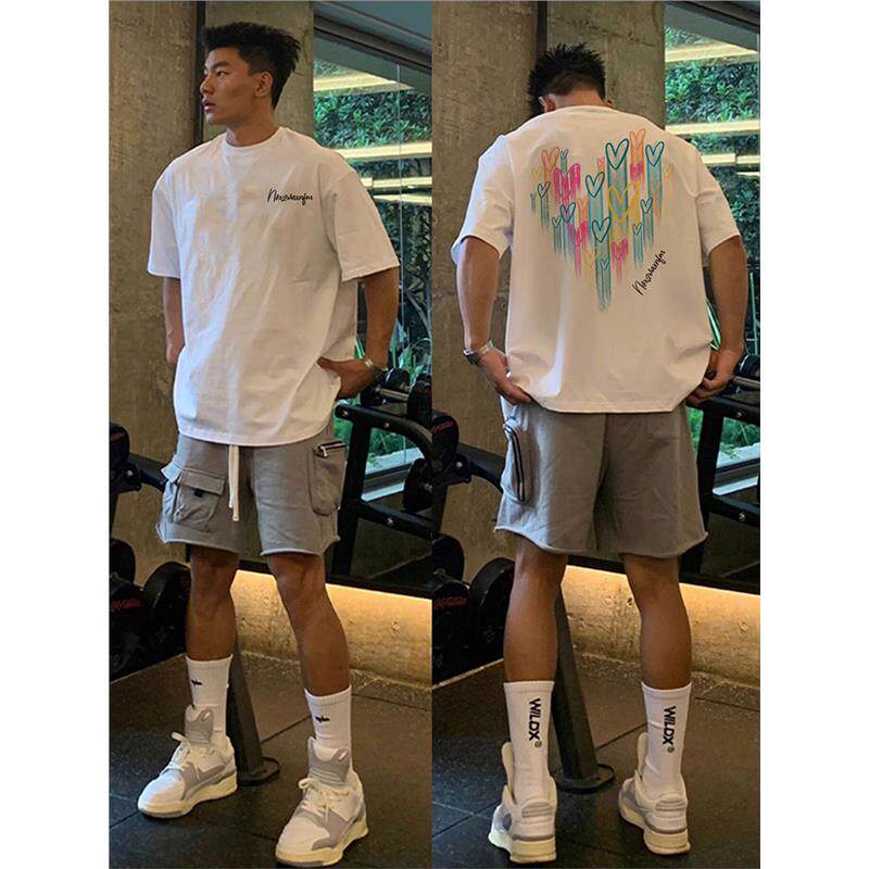 欧美式青春爱心字母短袖T恤