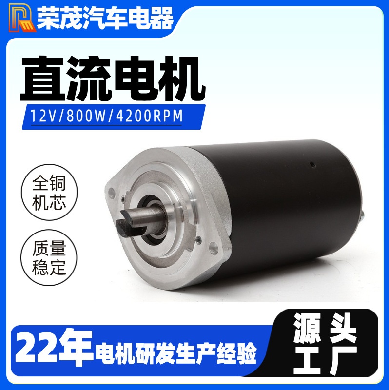 800w有刷直流油泵电动机动力单元铜线机芯马达小型动力单元电机
