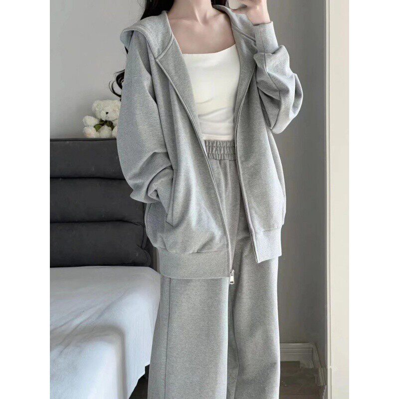 春秋学生韩版运动套装女宽松显瘦时尚小个子卫衣休闲夏季跑步上衣