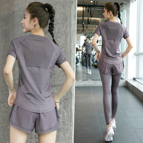 女运动套装晨跑跑步瑜伽服夏季