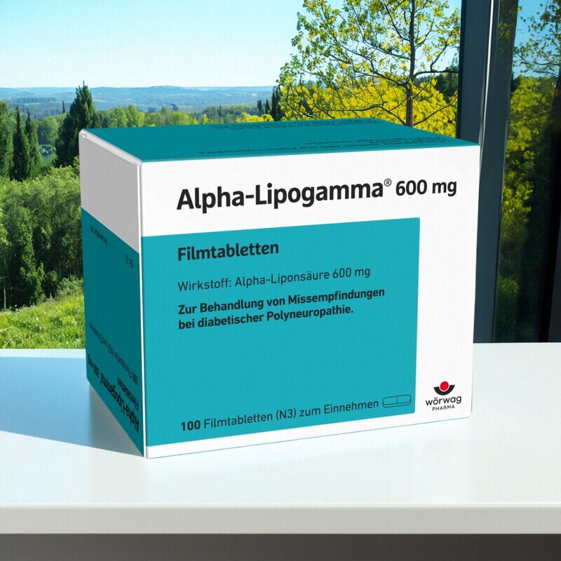 德国Alpha-Lipogamma阿尔法硫辛酸600mg唐尿引起神经护理图片