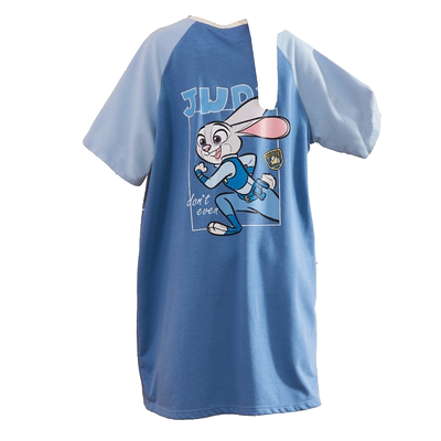 Gukoo/果壳睡裙女夏棉质疯狂动物城系列短袖睡裙舒适可外穿