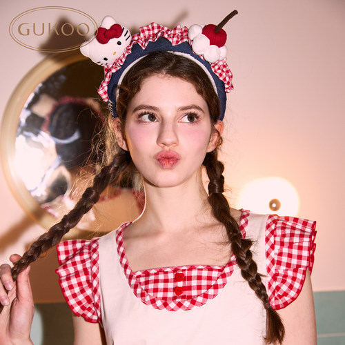 Gukoo/果壳HelloKitty联名发卡通四季可用洗漱发箍饰显脸小