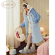Gukoo 果壳睡衣女冬季 连帽加绒加厚家居服睡袍女