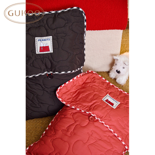 Gukoo 新年红品多功能包包 果壳收纳袋夹棉大容量史努比联名新款