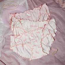 Gukoo/果壳内裤女四季hellokitty系列蝴蝶结纯棉裆底内裤组合装