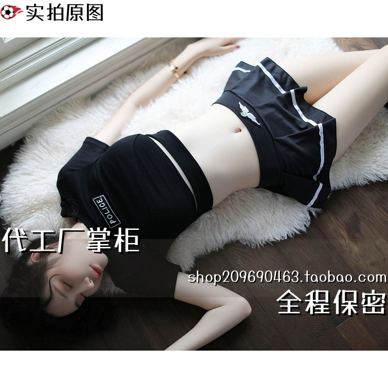灌云县伊山镇醉美制衣厂内衣制服女角色扮演黑色学生套装足球宝贝