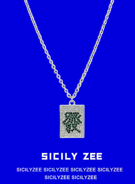 麻将發方牌项链闺蜜礼物