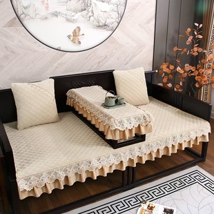 新中式罗汉床盖布巾套罩老式实木红沙发垫防滑遮尘中国风古典定做