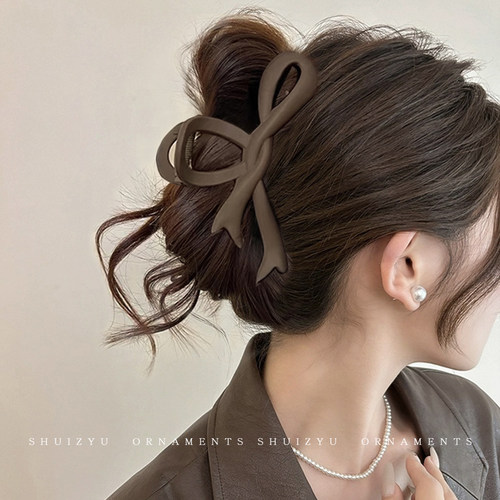 抓夹女后脑勺高级感大号发量多发夹2026新款盘发鲨鱼夹子头饰发卡