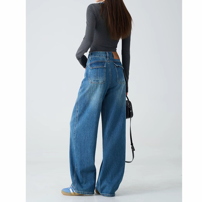 多喜牛弯刀牛仔裤女新款空间密码