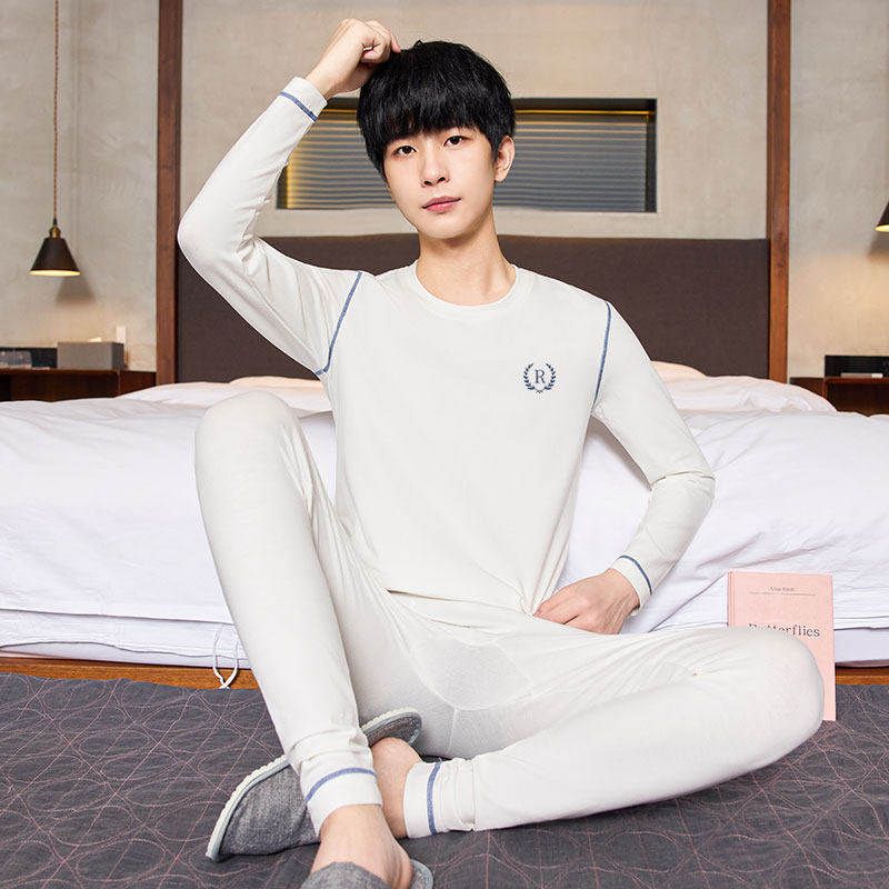 2025冬季新款高档秋衣秋裤男款纯棉全棉毛衫男士保暖弹力内衣套装