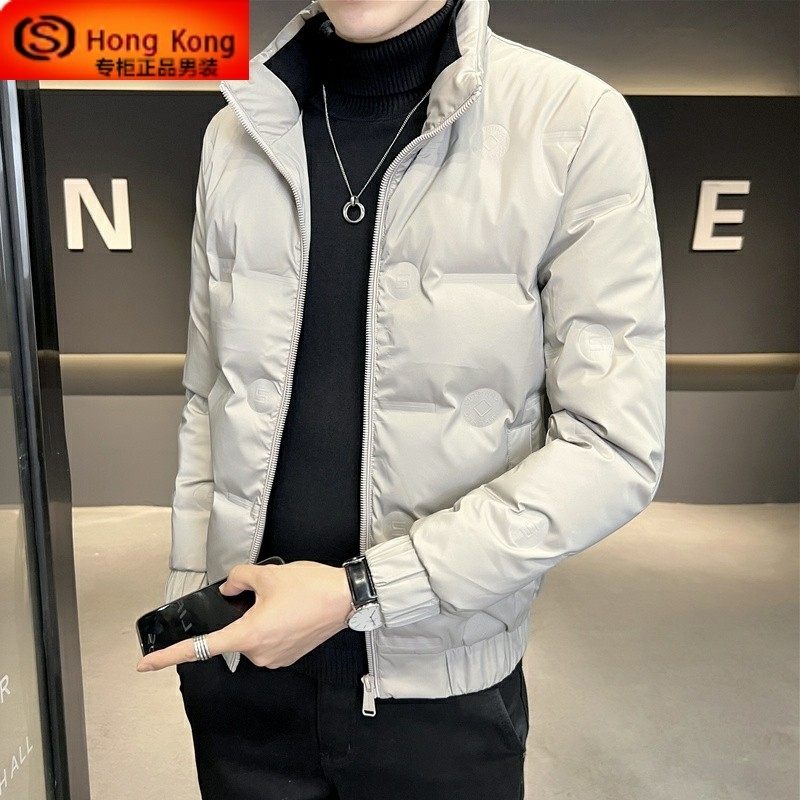 羽绒服男短款2025新款秋冬季爆款轻薄保暖立领白鸭绒加厚男士外套