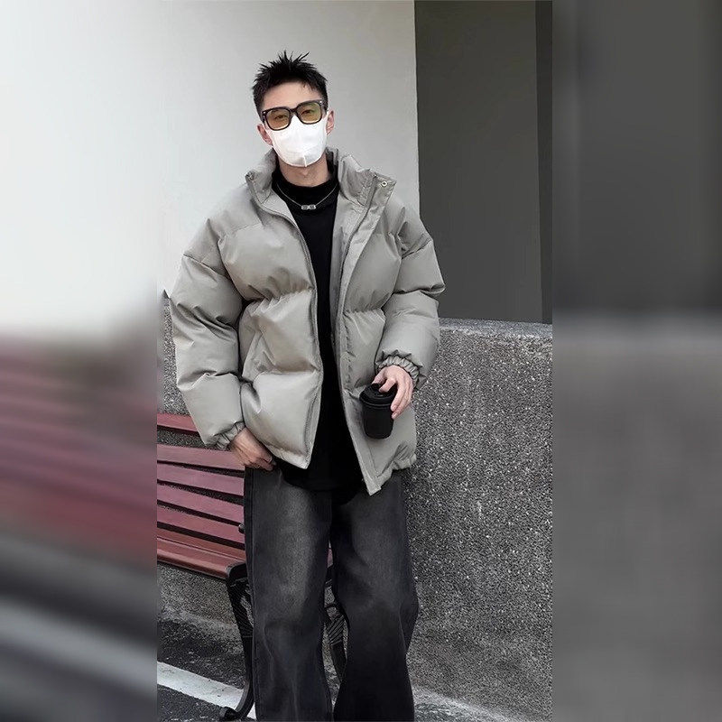 Aymelon美式高级感短款羽绒棉服男款冬季宽松加厚保暖面包服外套