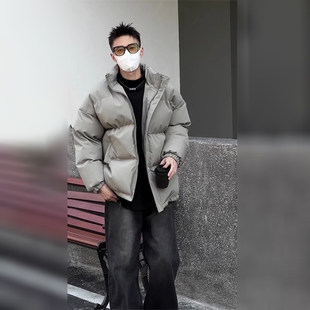 Aymelon美式高级感短款羽绒棉服男款冬季宽松加厚保暖面包服外套