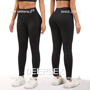 汕头市潮阳区谷饶诗之韵针织厂专供小猫标高腰裤健身高弹提臀欧美