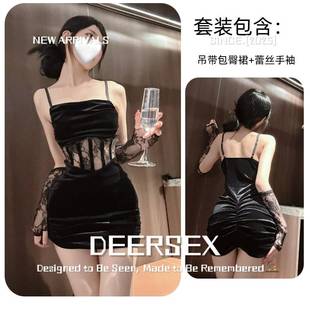 内衣qq灌云红色圣诞纯衣丝绒包臀睡衣服制服套装趣味睡衣qq内衣情