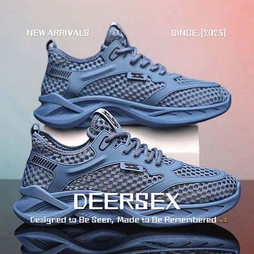 福建双驰鞋业男鞋新款夏季透气薄款网面男鞋网眼休闲鞋户外跑步运