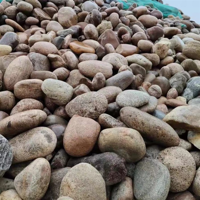 北京铺地河卵石鹅卵石铺路大号黑白石头原石鱼缸装饰天然鹅软暖石