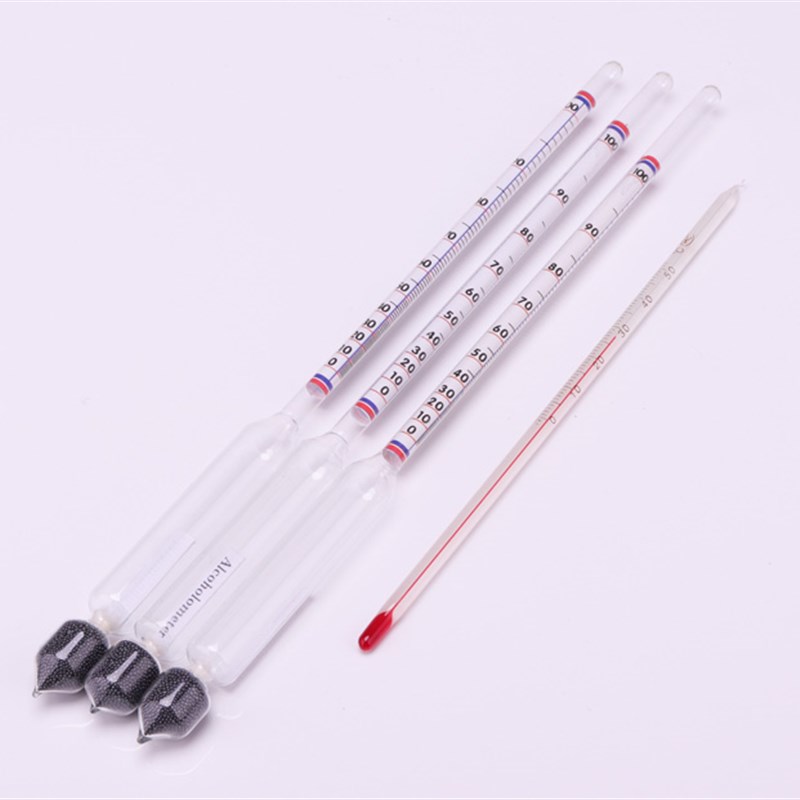 3支组白酒酒精计0-100度酒精浓度计酒精表自酿酒T测试仪酒精密度