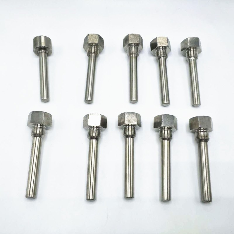 温度计套管玻璃盲管厂销双金属保护C管m27*2内牙护套内外牙保护管